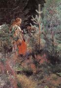 Anders Zorn Shepherdess Spain oil painting artist